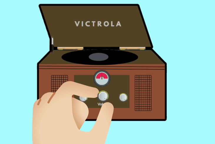 Victrola Record Player Speakers Not Working? (Fix Now!) 5 crank up the volume controller