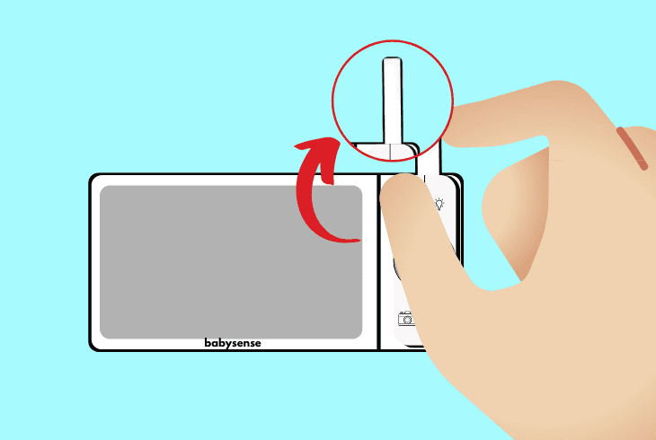 Babysense Monitor Not Connecting? (Let’s Fix It Fast) 3 how to adjust monitor’s antenna
