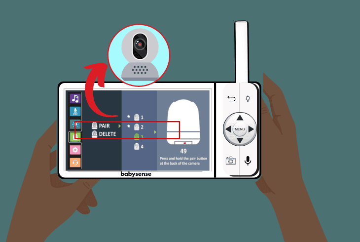 Babysense Monitor Not Connecting? (Let’s Fix It Fast) 4 connect the monitor to the camera