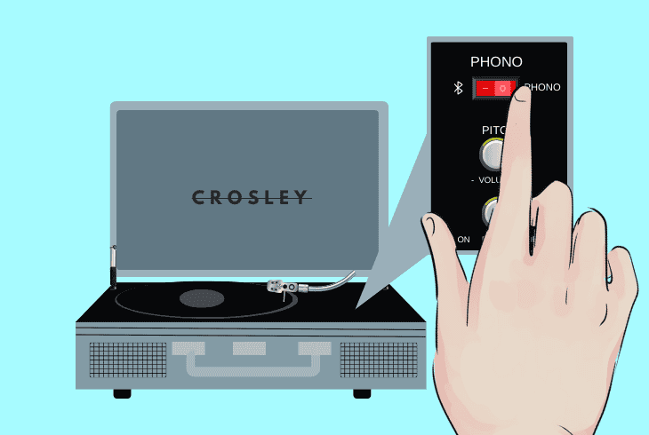 Your Crosley Record Player No Sound? (Let’s Fix It Fast) 3 set the player to phono mode