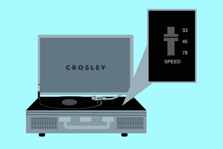 Why Crosley Record Player Won't Spin? (Quick Solutions) 3 change the playback speed