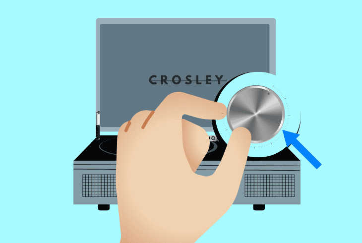 Your Crosley Record Player Won't Turn On? (Let's Fix!) 4 rotate the volume knob to the right