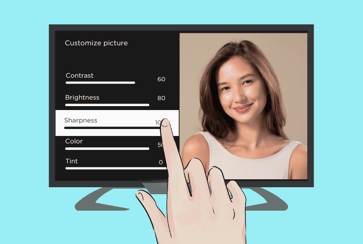 How to Fix TCL Roku TV Color Issues? (Best Ways) 5 sharpness
