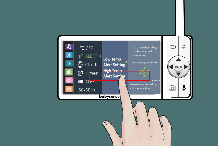 Why is My Babysense Monitor Beeping? (Quick Fix) 6 how to disable the temperature warnings