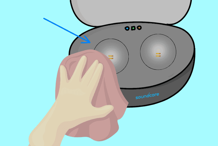 Soundcore Earbuds Not Charging? (Here’s The Easy Fix!) 2 clean the buds’s charging contacts