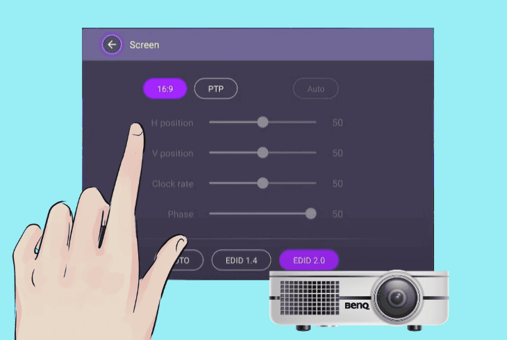 Is Your BenQ Projector Flickering? - (Here's How to Fix) 3 adjust the benq hdmi equalizer