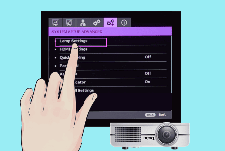 Is Your BenQ Projector Not Showing Picture? (Easy Fix!) 8 inspect the lamp of the benq projector