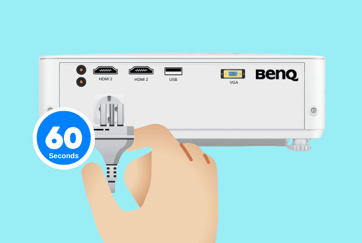 Is Your BenQ Projector Flickering? - (Here's How to Fix) 6 reset the power supply of the projector