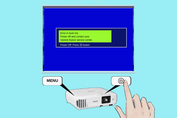 How to Fix Epson Projector Auto Iris Error? (6 Easy Fix) 2 start up epson projector in “safe” mode