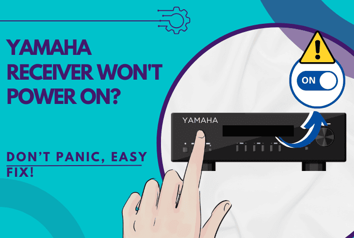 yamaha receiver won't power on