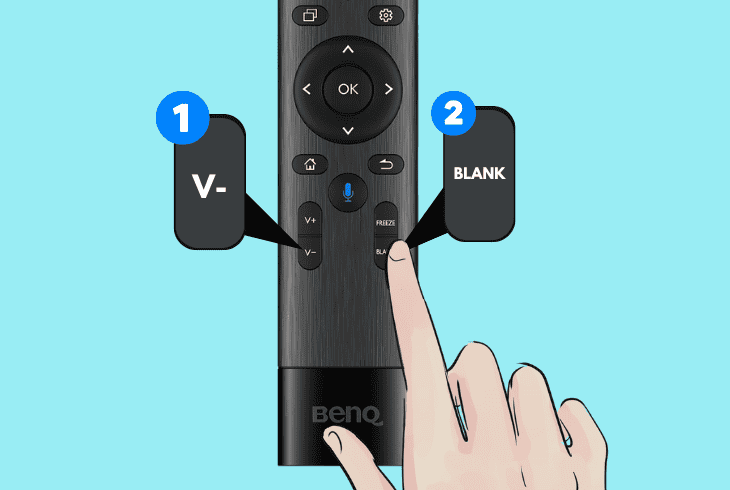 BenQ Projector Remote Not Working? (Let’s Fix It Fast) 6 recalibrate the benq remote