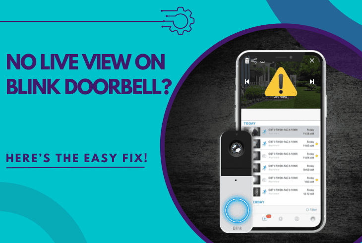 no live view on blink doorbell