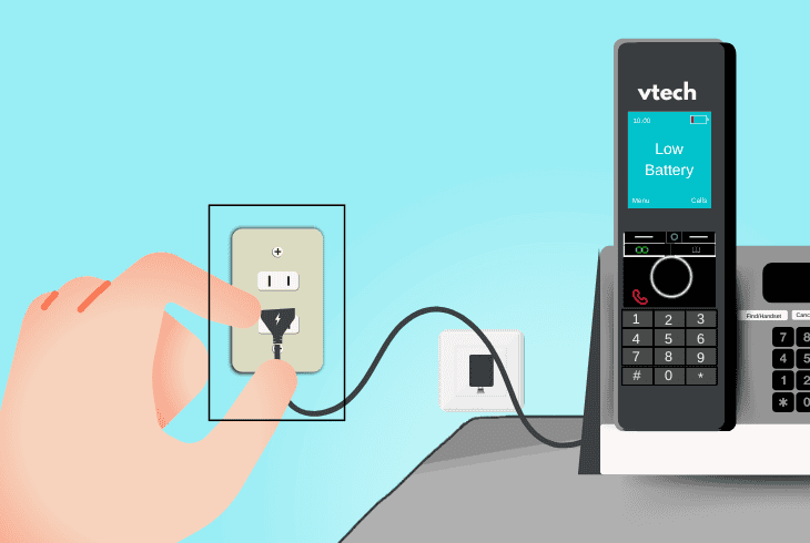 Is Your VTech Phone Not Charging? (7 Easy Fixes) 6 plug the base to a different outlet