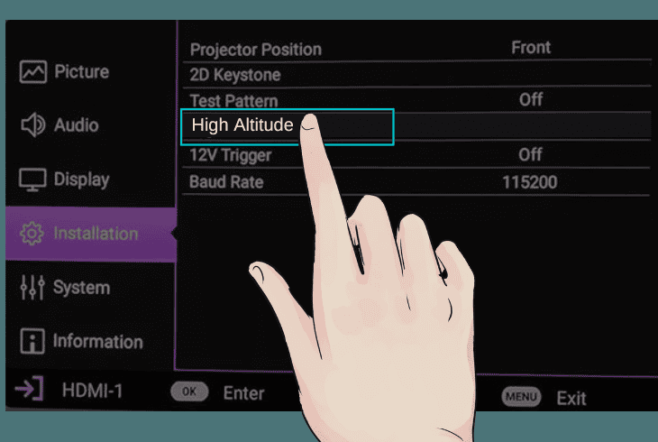 How to Fix BenQ Projector Overheating Issue? (Easy Fix) 5 enable the “high altitude” mode