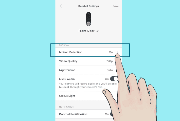 SimpliSafe Doorbell Notifications Not Working? (Let’s Fix) 2 adjust the motion detection settings