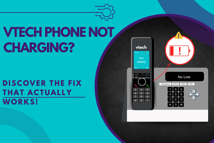vtech phone not charging