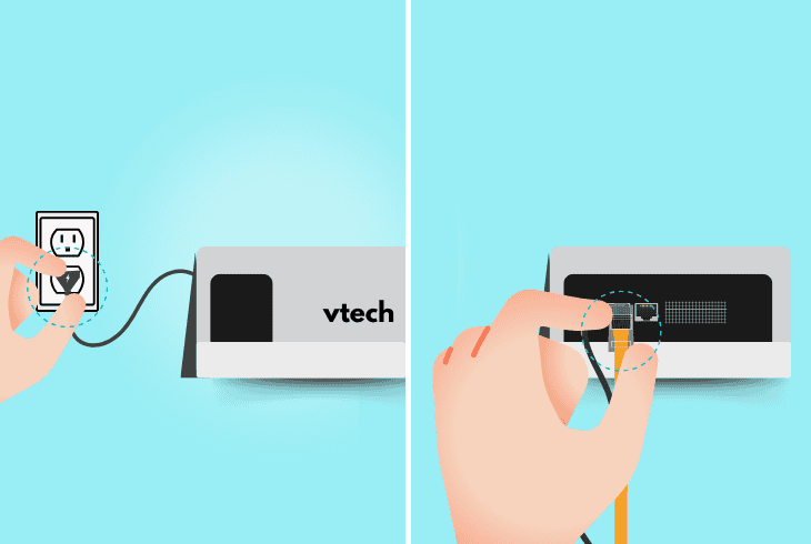 VTech Phone No Power At Base? (Here’s The Easy Fix!) 6 reconnect the vtech phone’s dsl cable