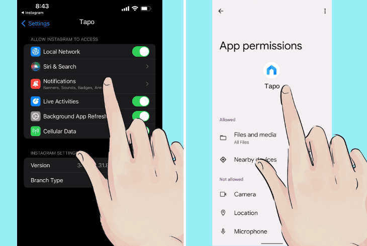 Tapo Camera Won't Connect To WiFi? (Quick Solutions!) 5 how to grant app permissions