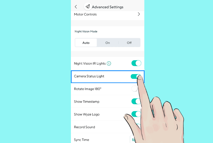 Wyze Cam v3 Red Light Stays On? (Try These Easy Fixes!) 4 toggle the camera light off