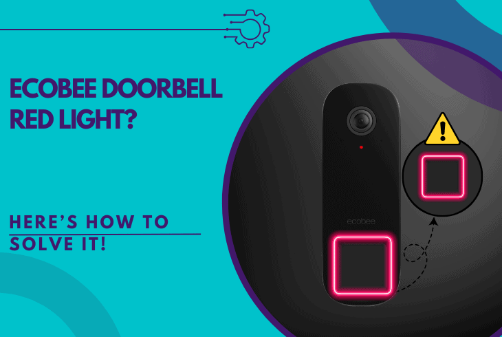 ecobee doorbell red light