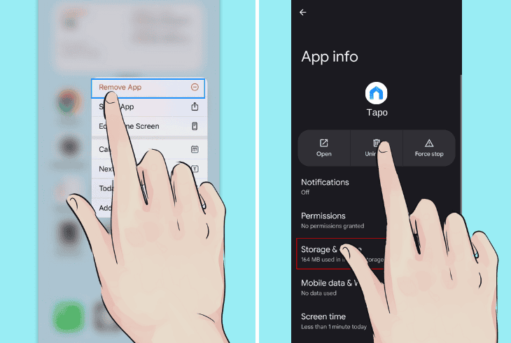 Tapo Camera Won't Connect To WiFi? (Quick Solutions!) 7 how to uninstall the tapo app