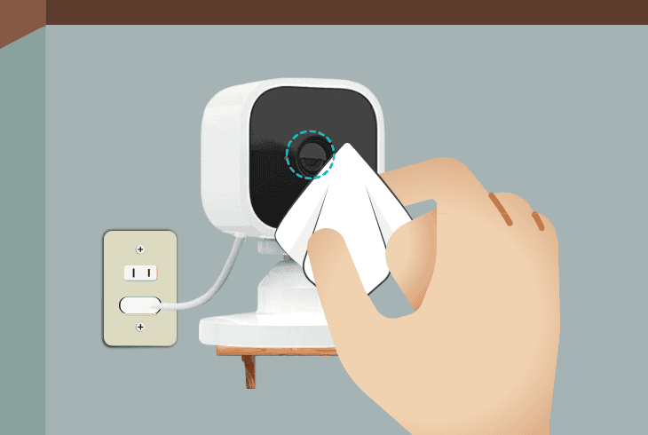 Worried with Blink Mini Clicking Noise? (Simple Fixes!) 9 clean the blink mini ir lens