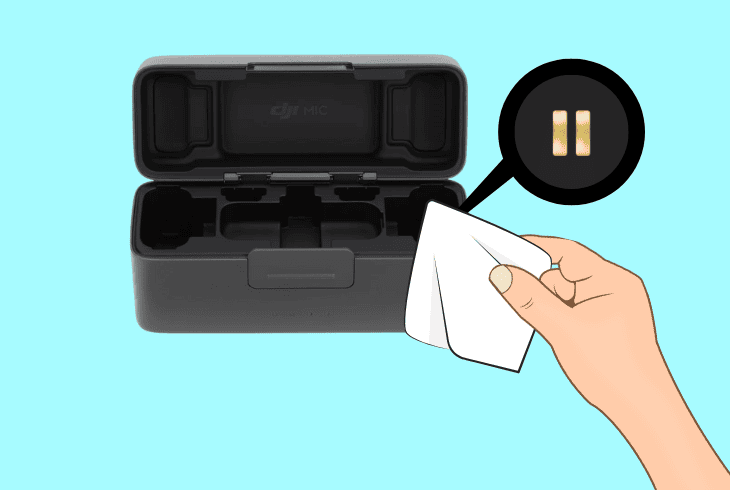 DJI Mic 2 Not Charging And Frustrated? (Quick Solutions!) 7 how to clean dji charging case pins