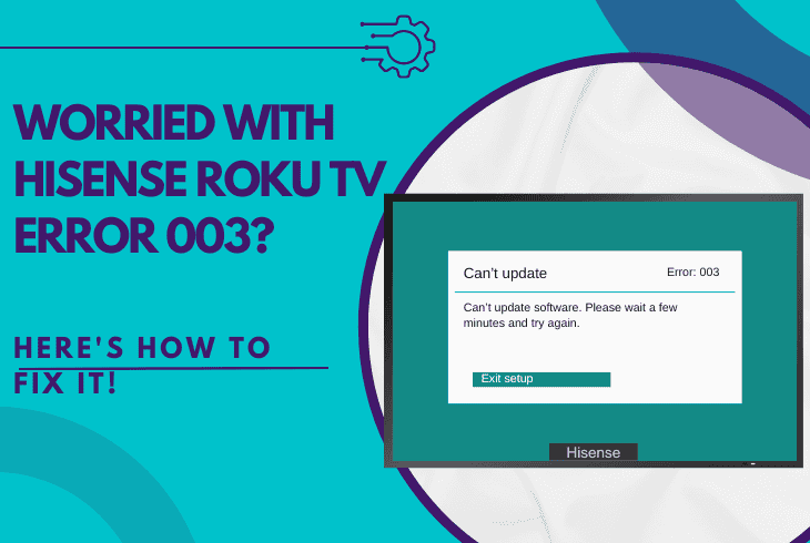hisense roku tv error 003