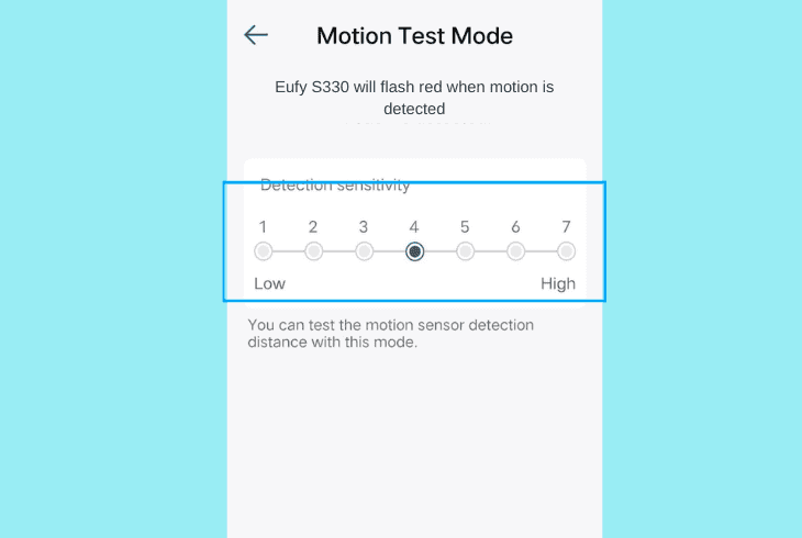 Eufy S330 Not Detecting Motion? (Try These Simple Fixes!) 6 set detection sensitivity:
