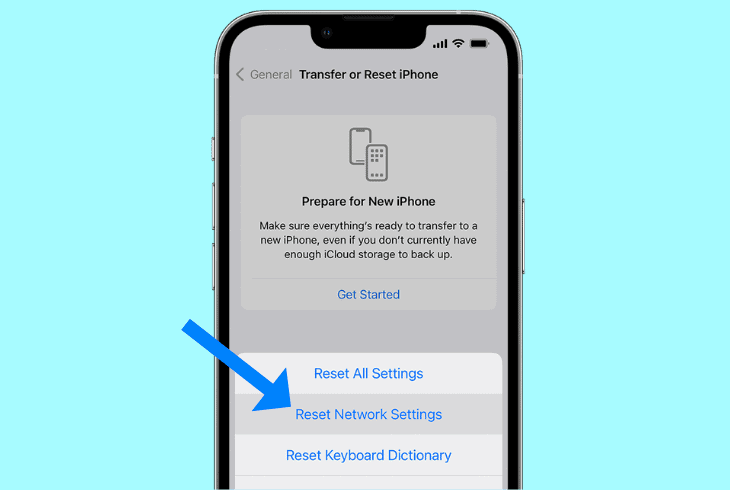 Beats Studio Pro Connection Failed? (Get It Fixed Fast!) 9 reset your smartphone network settings
