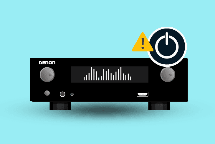 denon receiver won't turn on