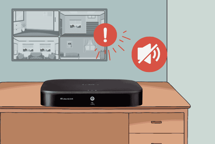 lorex dvr beeping