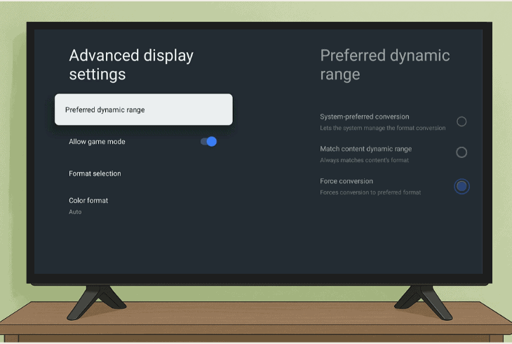 Is Your Google TV Streamer Crashing? (Try This Quick Fix) 3 configure the “content dynamic range”