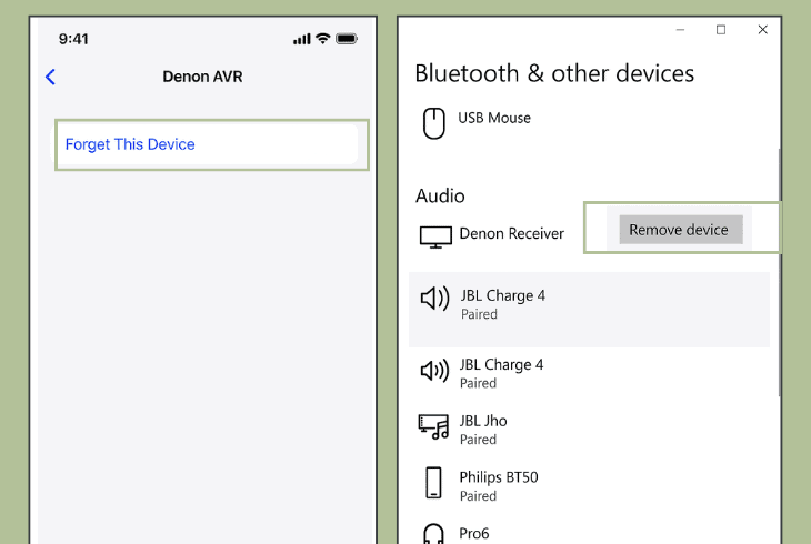 Denon Receiver Bluetooth Not Pairing? - Quick Solutions Inside! 8 forget & re-add the denon avr bluetooth