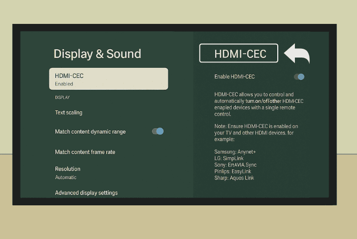 Google TV Streamer Flickering? (Try These Easy Fixes!) 7 disable hdmi-cec on a google tv streamer