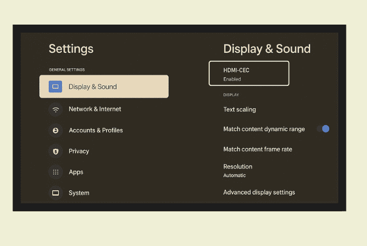 Google TV Streamer Black Screen? (Here’s What To Do!) 7 disable the hdmi-cec