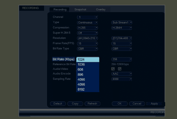 Best Settings For Lorex 4K Camera (For Crisp Videos!) 7 bit rate (kbps) | available options:
