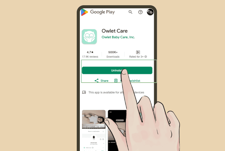 How to Solve Owlet Cam 2 Error Code OC 21? (Quick Fix) 7 reinstall the owlet application