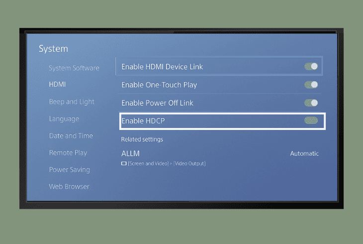 Stop PS5 Screen Flickering With These Simple Fixes! 5 deactivate the ps5 hdcp setting