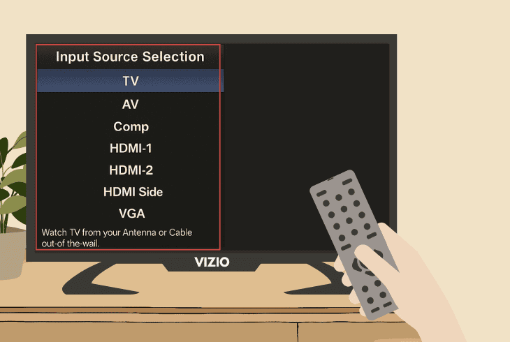 Why is My VIZIO TV Picture Flickering? (Let's Fix it Fast!) 2 change the selected tv input