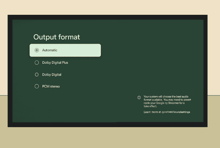 Google TV Streamer Audio Delay Ruining Your Show? (Fix It!) 2 change the audio output format