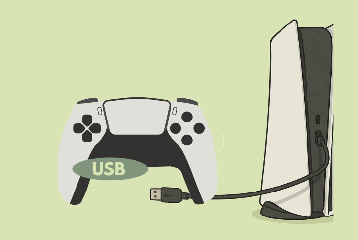 PS5 Controller Flashing Blue Then Turns Off? (Quick Fix!) 2 connect the controller via usb