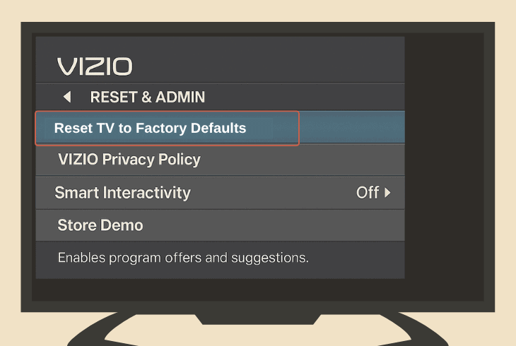 VIZIO TV No Sound Through HDMI? (Try These Easy Fixes!) 10 reset tv to the default factory settings