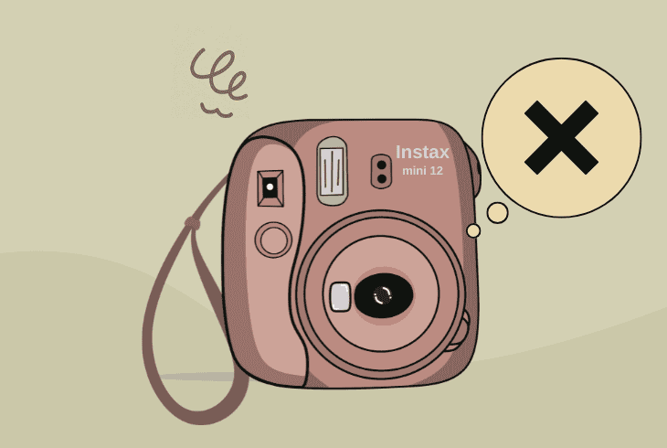 instax mini 12 not taking pictures