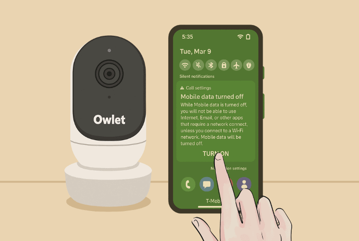 Owlet Cam 2 Blinking Blue? (Don’t Panic—Try This Fix!) 11 disable the phone's mobile data