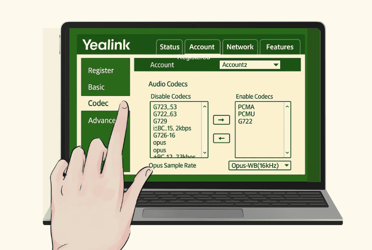 Yealink Phone Can't Hear Caller? (Here’s What to Do!) 8 enable critical yealink codecs