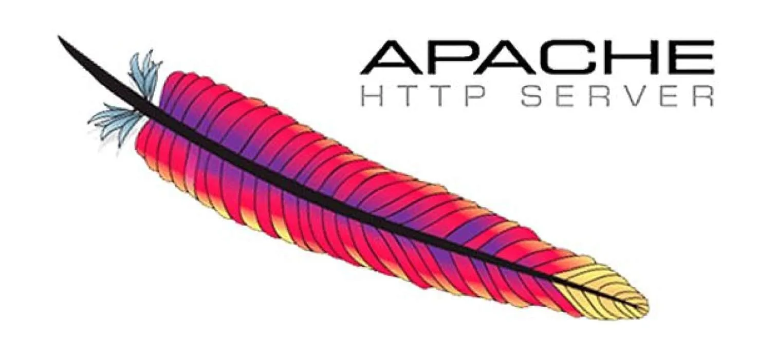 HP Server featuring Apache HTTP Server logo for reliable web hosting.