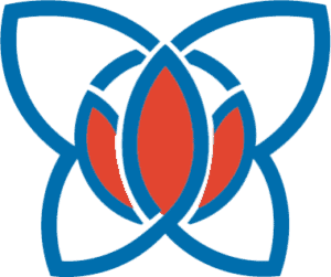 Logo of the Global Ecovillage Network with interconnected leaf and flower design.
