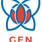 Global Ecovillage Network logo with interconnected leaf and flower design.
