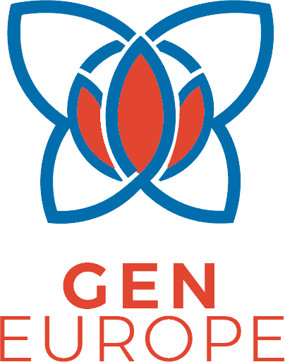 Global Ecovillage Network logo with interconnected leaf and flower design.